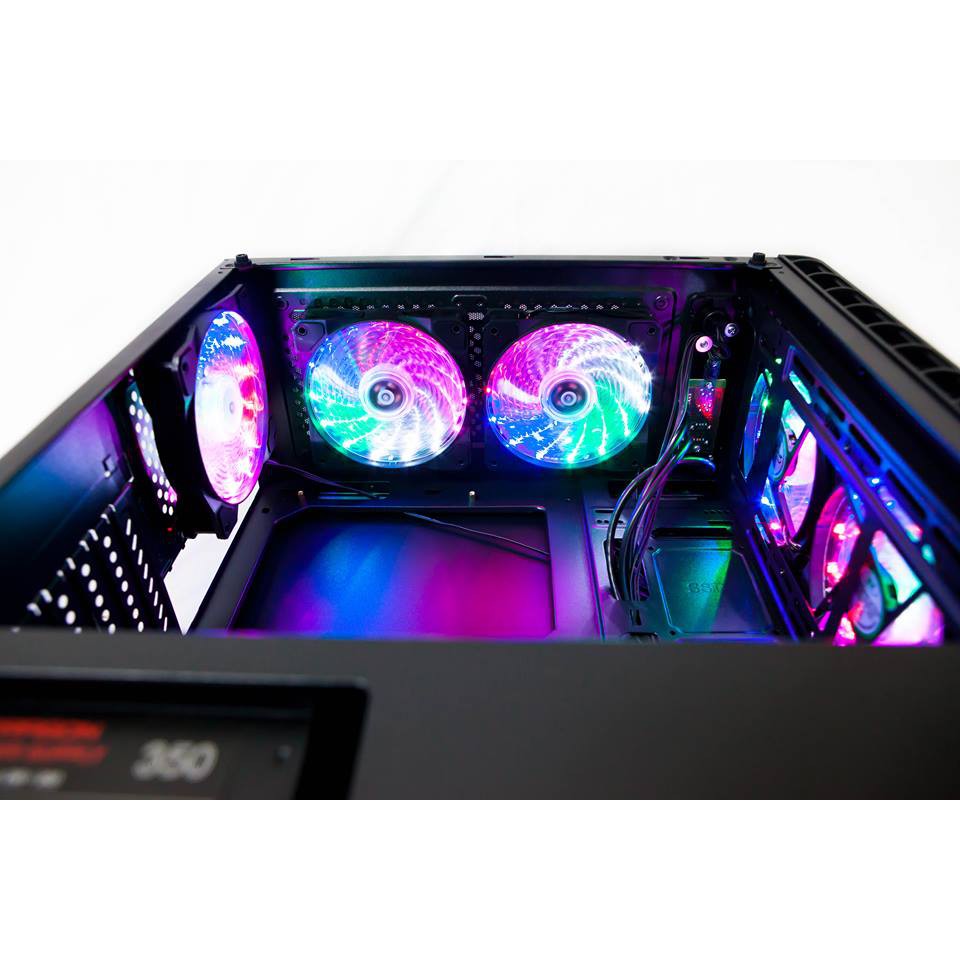 VỎ MÁY TÍNH VITRA GLITTER FORCE X1 PRO (Kèm 3 fan Leo RGB) | BigBuy360 - bigbuy360.vn