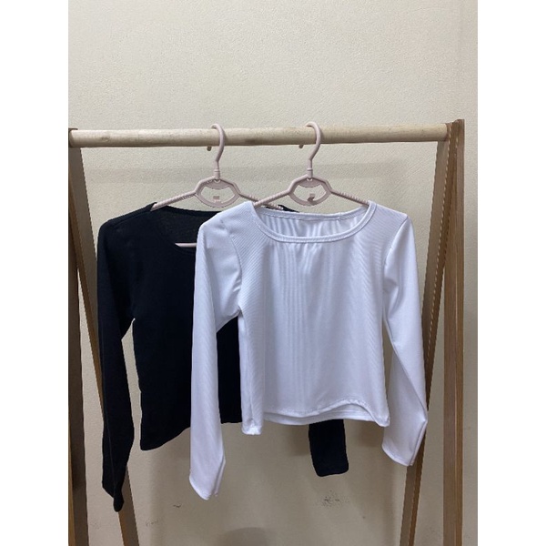 ( ẢNH THẬT + VIDEO ) Áo croptop nữ tay dài ôm kiểu sexy cổ vuông