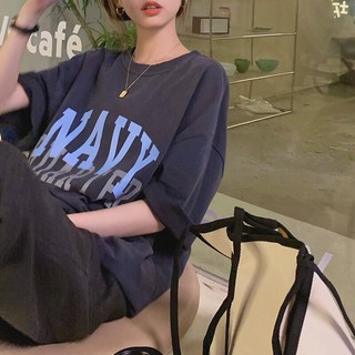 áo phông in chữ navy basic size M-2Xl (order taobao)
