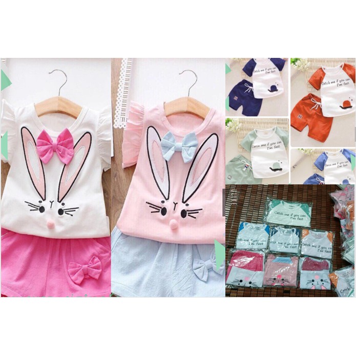 Set quần áo bé trai bé gái 0-1 tuổi Vải Thun Dệt Kim Siêu Thoáng Mát