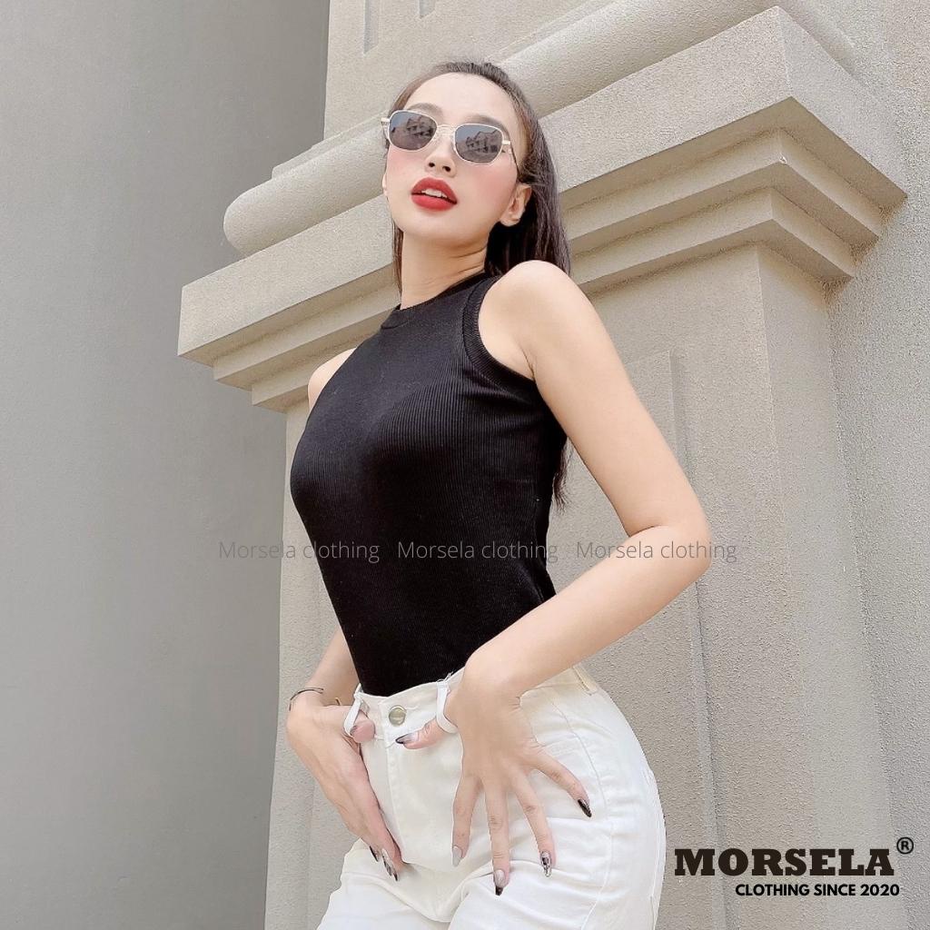 [Mã FAMARAL2 giảm 10K đơn 50K] Áo croptop 3 lỗ nữ chất thun cotton - Áo tanktop chất thun gân mịn co giãn tốt - Morsela | BigBuy360 - bigbuy360.vn
