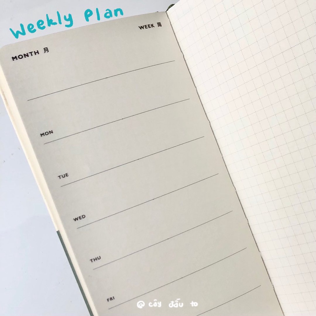 [Mã LIFEB04ALL giảm 10% tối đa 15K đơn 0Đ] Sổ Planner Ghi Chép Cầm Tay 84 Trang Tiện Lợi Slim Note For Diary Cây Đầu To