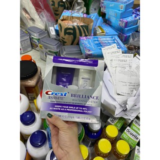 SÉT KEM ĐÁNH RĂNG + GEL LÀM TRẮNG RĂNG CREST 3D WHITE - HÀNG XÁCH TAY SIÊU THỊ COSTCO MỸ