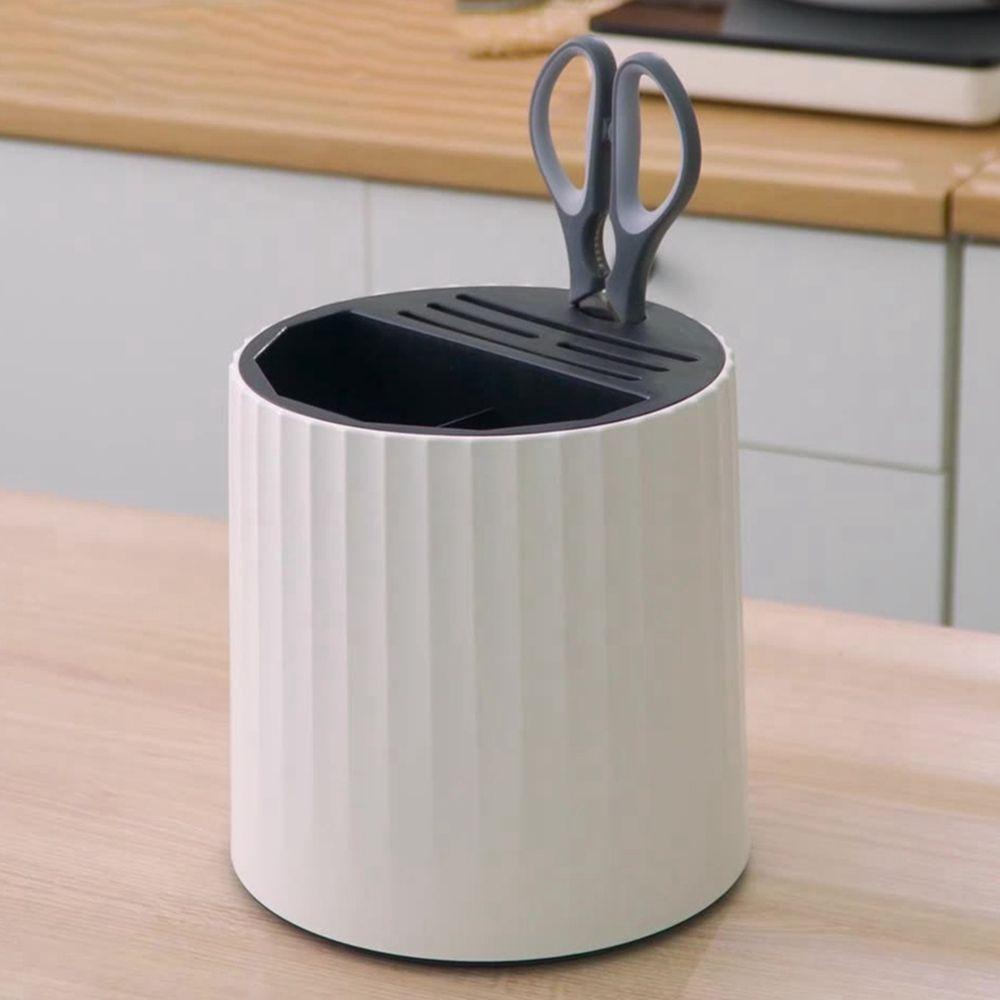 Giá Đỡ Dao Muỗng Đũa Thiết Kế Xoay Tiện Dụng Cho Nhà Bếp