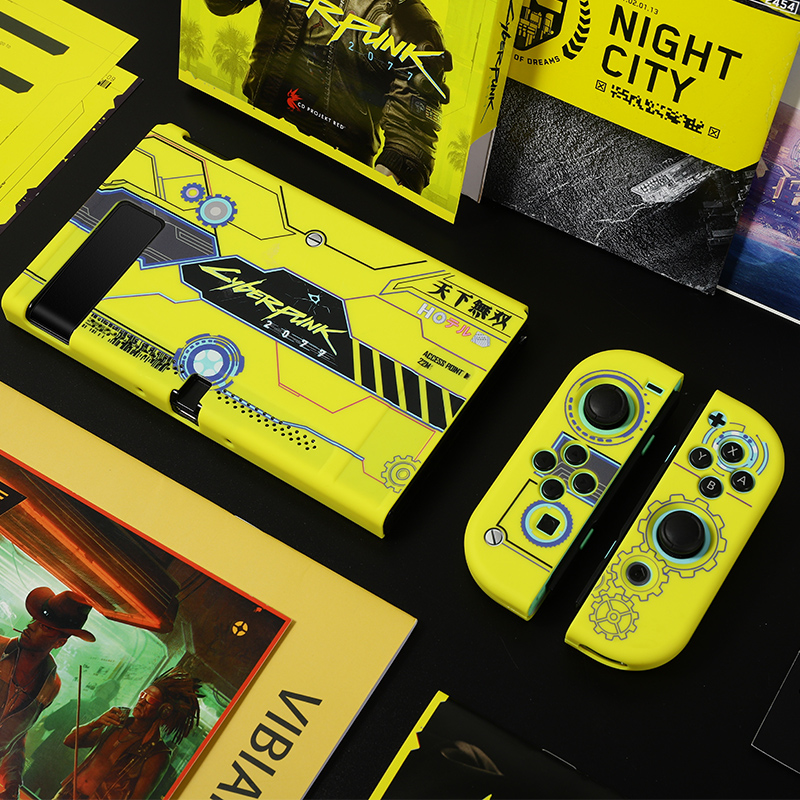 Vỏ Bảo Vệ Bằng PC Cứng Cho Tay Cầm Chơi Game Cyberpunk 2077 Nintendo Switch