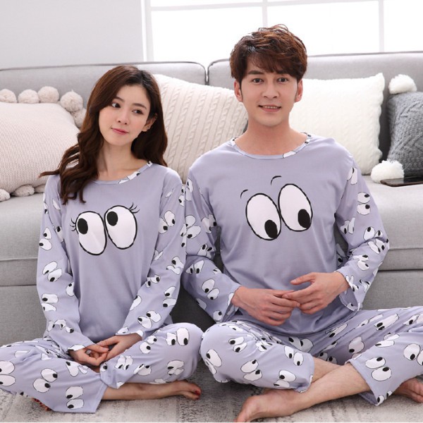 HÀNG CAO CẤP -  áo nữ đồ bộ pyjama Pijama Set Đồ Ngủ Bằng Lụa Satin Phong Cách Hàn Quốc Dành Cho Nam Đồ ngủ đôi đồ mặc n