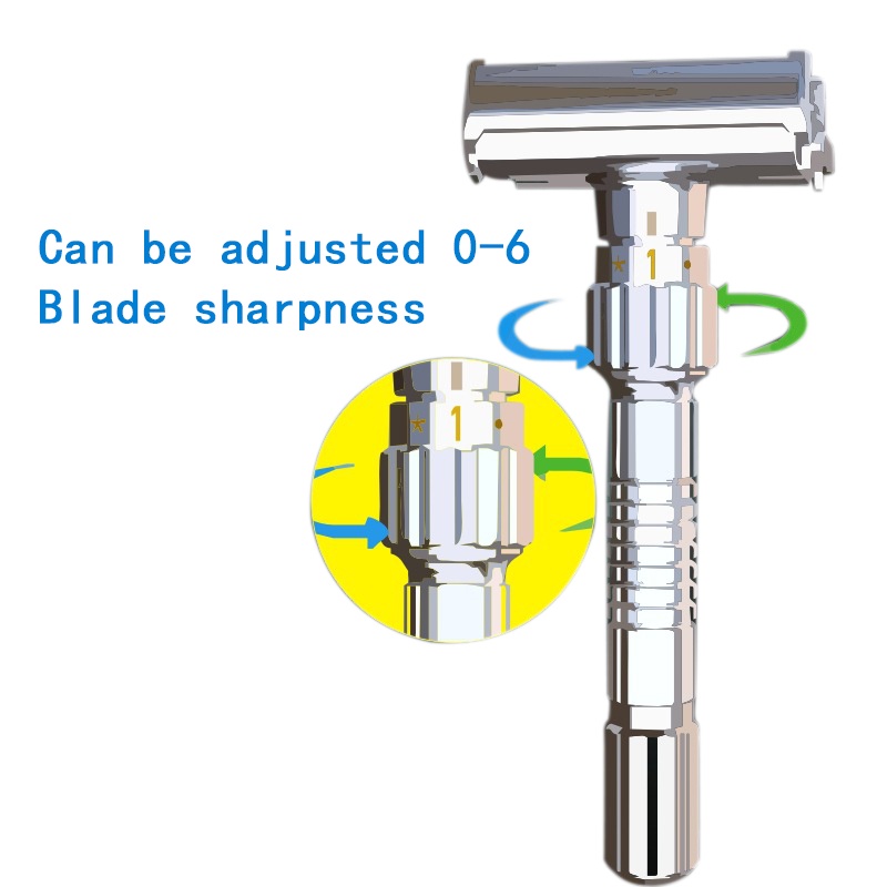 Bộ dao cạo râu cầm tay hình bướm có 9 tốc độ có thể điều chỉnh với 5 lưỡi dao và hộp đựng