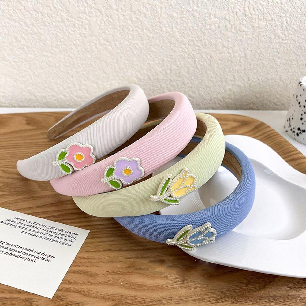 Danilo Băng Đô Cài Tóc Hình Hoa Tulip Dễ Thương Phong Cách Vintage Nhật Bản