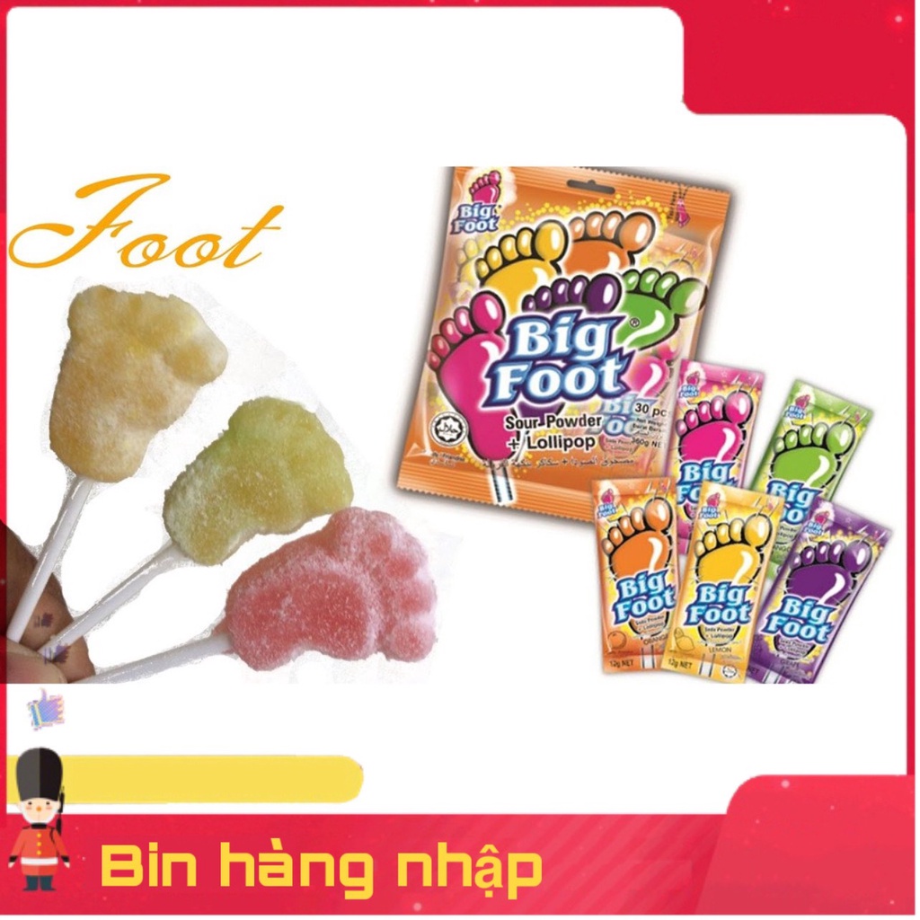 30 Gói Kẹo Bàn Chân Big Foot Malaysia