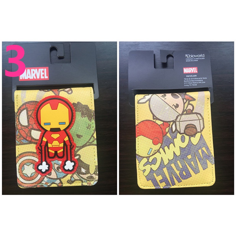 Ví da họa tiết siêu anh hùng Marvel Superman Batman cá tính