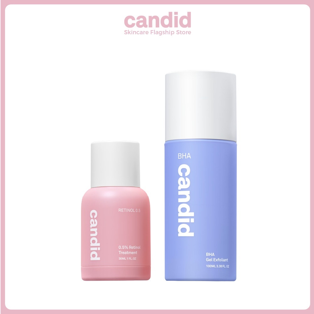 Combo Retinol 0.5% & BHA   - Bộ Đôi Hoạt chất & Tẩy tế bào chết Dưỡng Da Chống Lão Hóa Toàn Diện