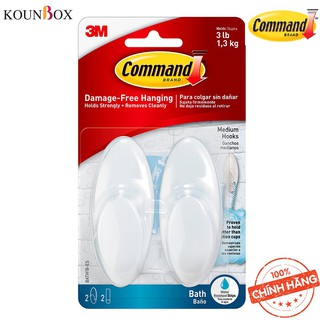 Móc treo tường nhà tắm Command 3M Chịu lực tốt BATH 16, 17, 18, 19