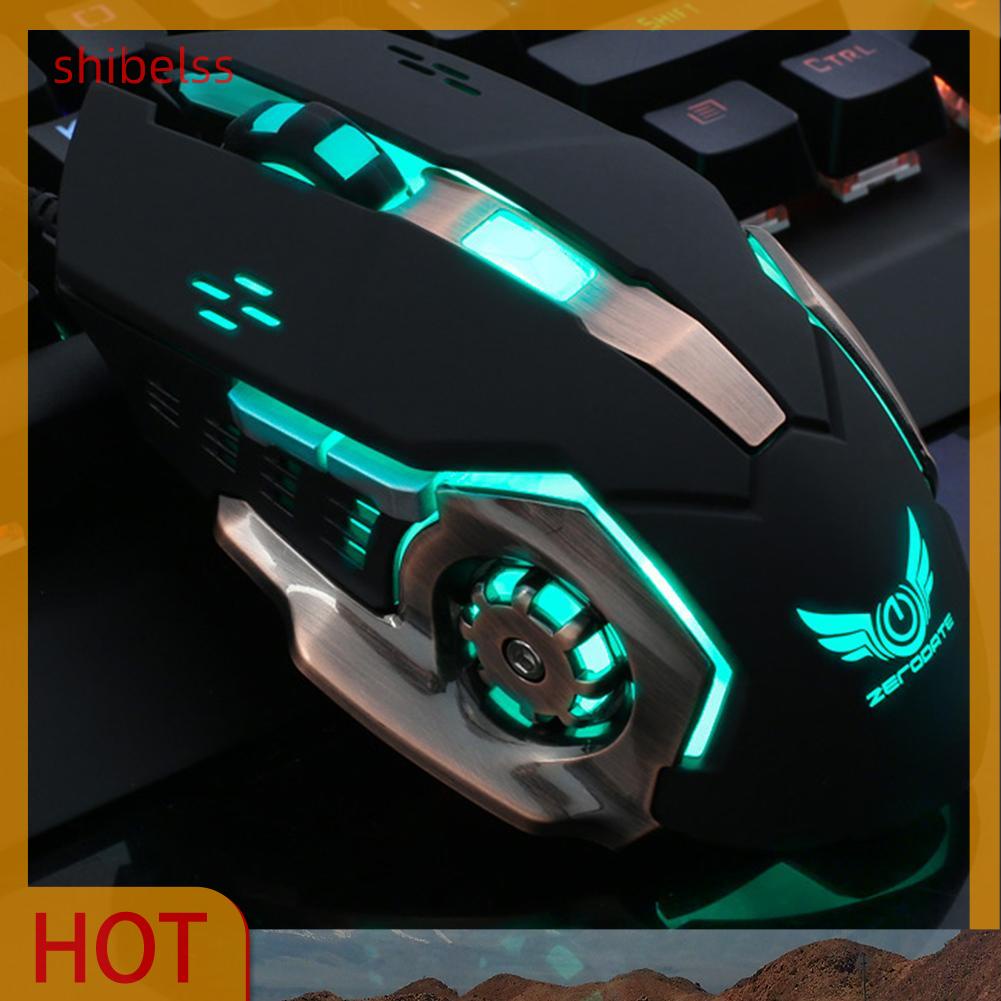 Chuột Gaming Zerodate G11 Có Dây 6 Nút Bấm 3200dpi Rgb