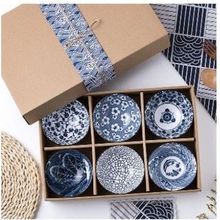 Bộ chén bát gốm sứ phong cách Nhật Bản