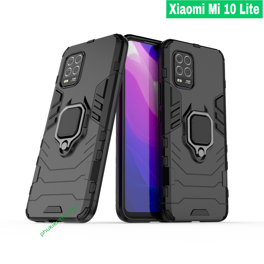 Ốp lưng Xiaomi Mi 10 Lite Iron Man Iring chống sốc chống va đập mạnh cao cấp