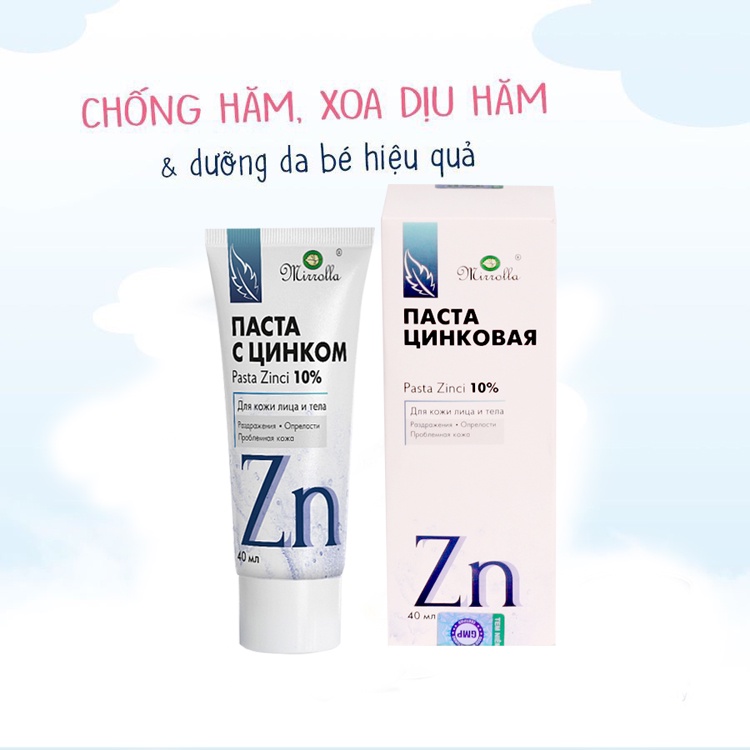 Kem Bôi Muỗi Đốt Cho Bé Zinc Mirrolla® NHẬP KHẨU NGA- Kem Bôi Muỗi Đốt Và Chống Hăm Cho Bé