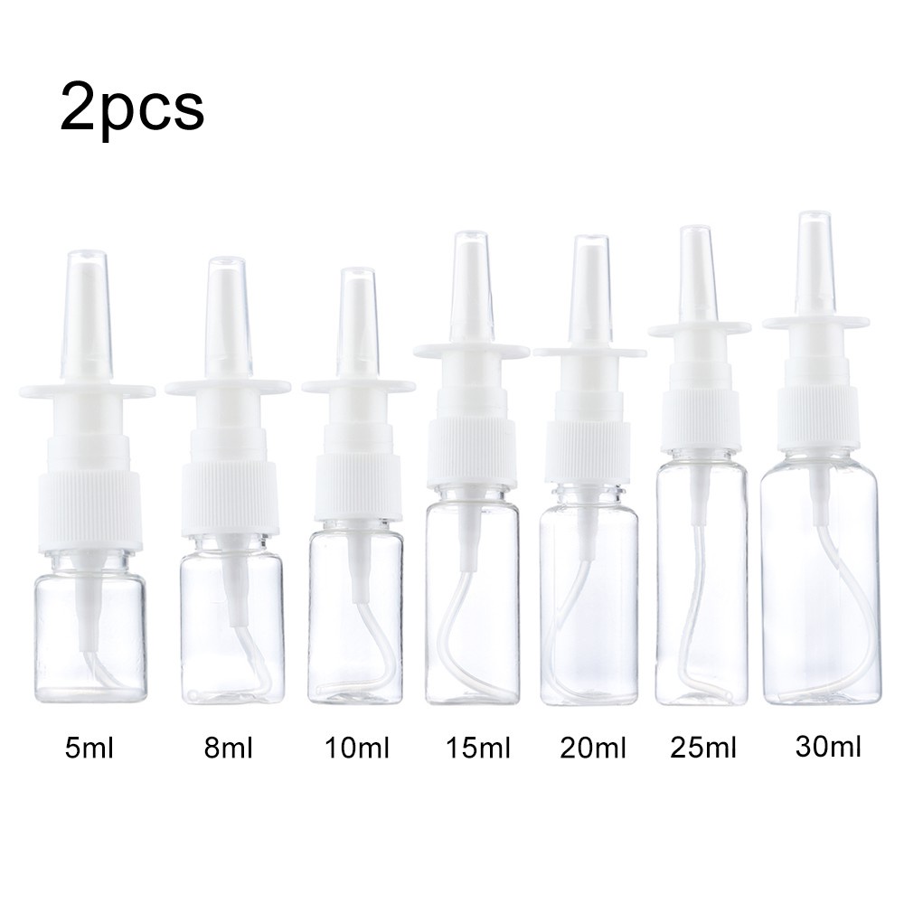 🍒ME🍒 Health Nasal Spray Pump White Medical Packaging Empty Plastic Bottles New Nose Refillable Mist Sprayer