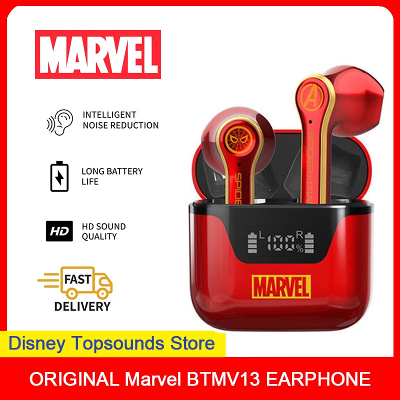 Tai nghe nhét tai Disney BTMV13 bluetooth 5.0 không dây âm thanh nổi rõ ràng giảm ồn chống nước phong cách thể thao