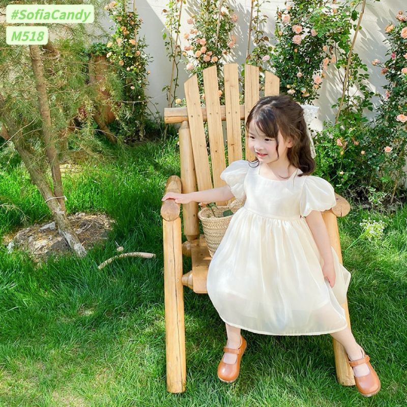 Đầm công chúa bé gái tơ mềm tiểu thư sang chảnh 10-40kg