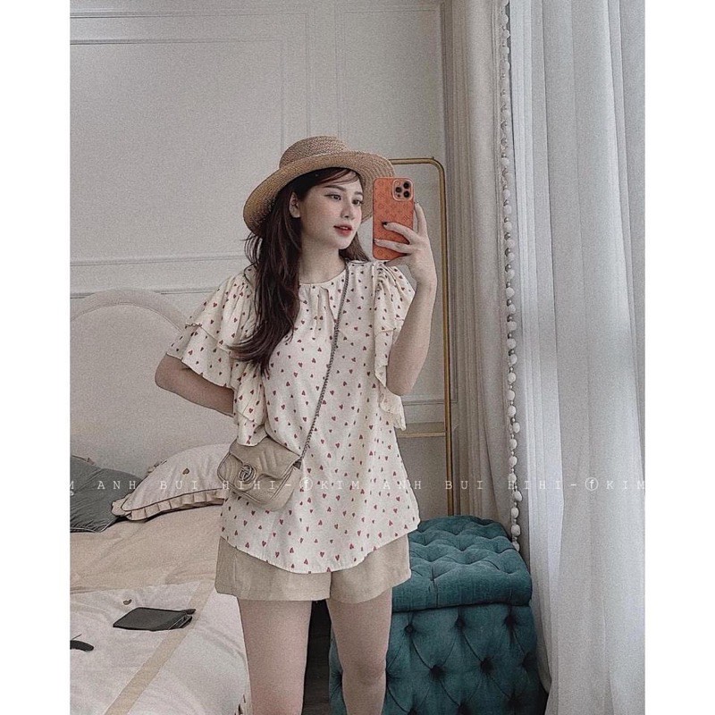 [Hàng Chuẩn] Bộ Cánh Tiên Hoạ Tiết Trái Tim 2 Màu Siêu Cute Có Ảnh Thật Kèm Video | BigBuy360 - bigbuy360.vn