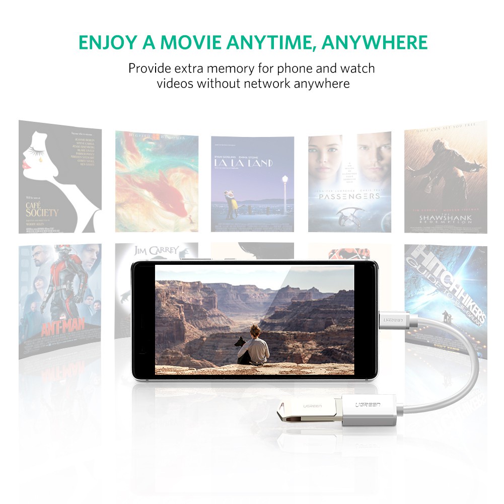 Cáp OTG USB Type C to USB 3.0 Ugreen 30701 30701 chính hãng