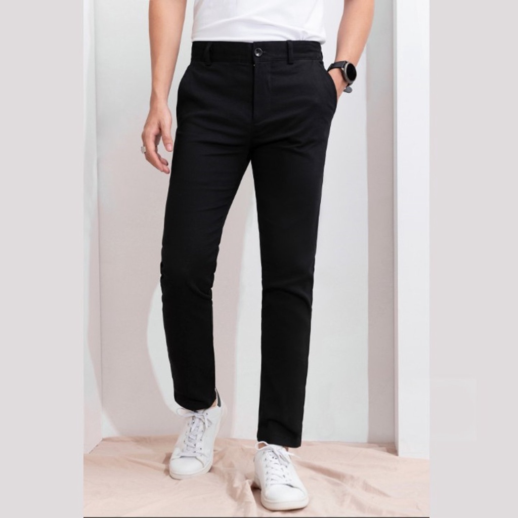 Quần Kaki Nam Đẹp Hàn Quốc Co Giãn Cao Cấp-Quần Kaki Nam Ống Côn Trẻ Trung Năng Động