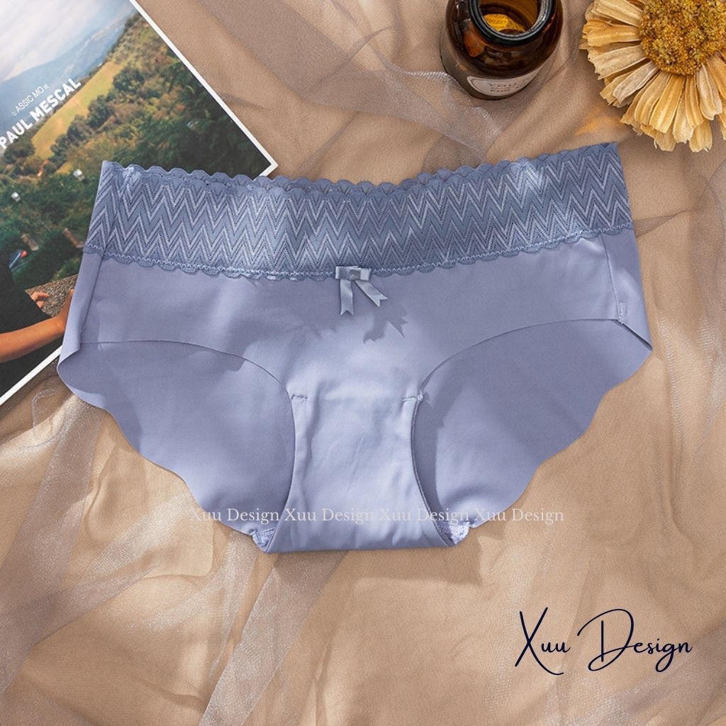 Quần lót nữ Đúc Su không đường may phối ren cao cấp QC22 - Wexuu Design