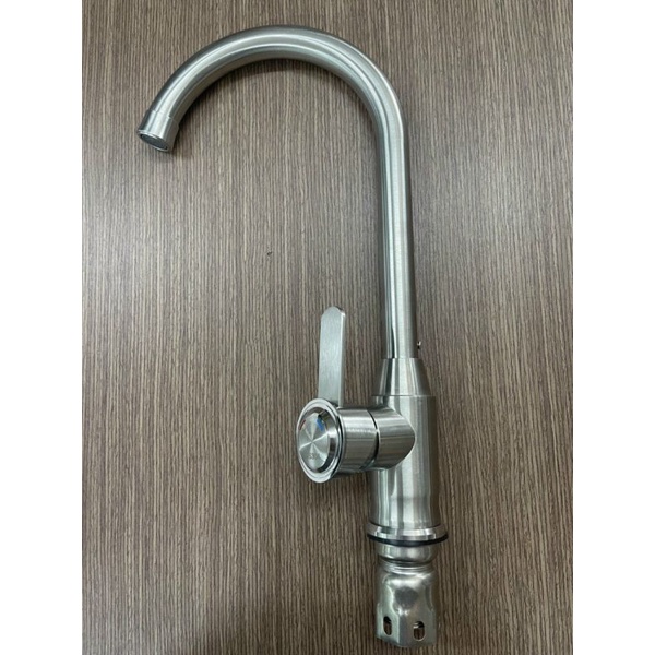 Vòi rửa chén bát Nóng Lạnh inox 304 Thân đúc nguyên khối Xoay bi cực nhẹ