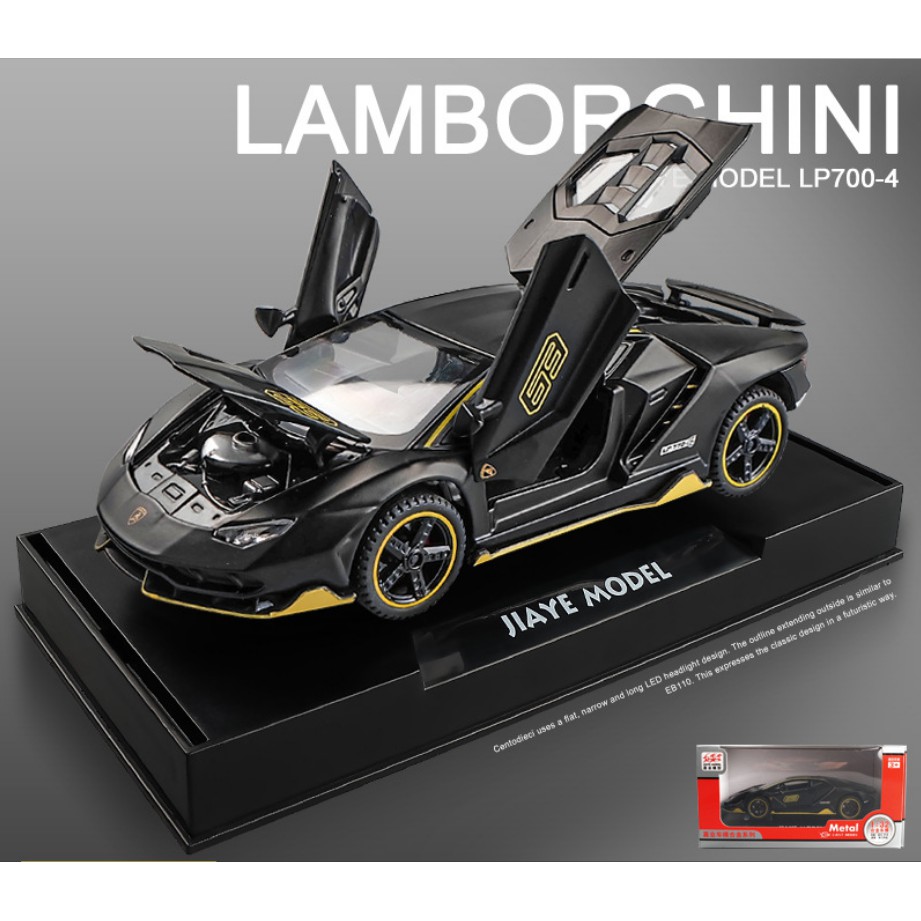 Ô tô Mô Hình Lamborghini Centenario LP770 - 4 Tỉ lệ 1:32. Mô hình xe hơi thể thao,mô hình siêu xe Lambo có đế trưng bày