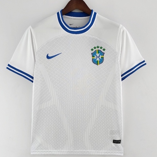 Áo Bóng Đá Màu Vàng Đen Trắng Đội Tuyển Brazil Mùa Giải 22 / 23