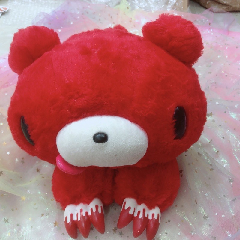 [ CÓ SẴN ] GẤU BÔNG GLOOMY BEAR XL LICKY RED LAYING DOWN CGP-222