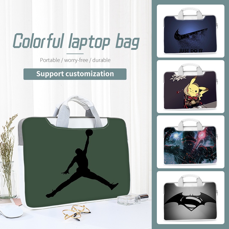 Túi Đeo Chéo Đựng Máy Tính Bằng Da pu Chống Thấm Nước Cho Nam 13-17 Inch