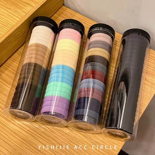 Set 20 chun buộc tóc, thun cột tóc nhiều màu cho nữ