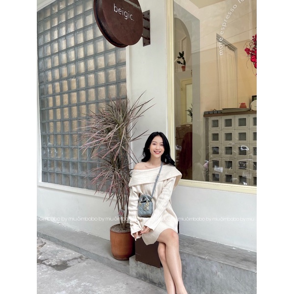Váy len trễ vai Simbabo | BigBuy360 - bigbuy360.vn