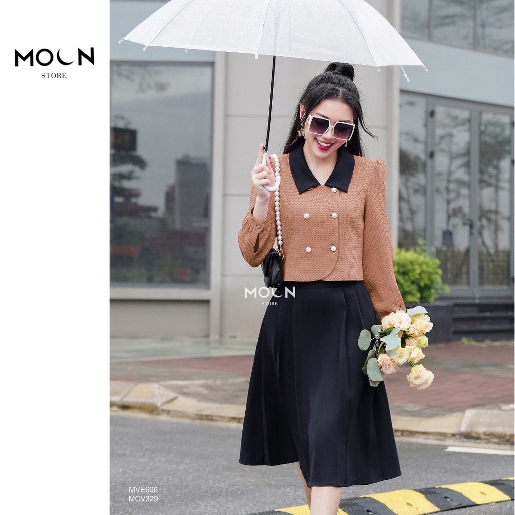 Áo vest công sở nữ áo khoác thu đông siêu nhẹ MVE606 MOON STORE | BigBuy360 - bigbuy360.vn