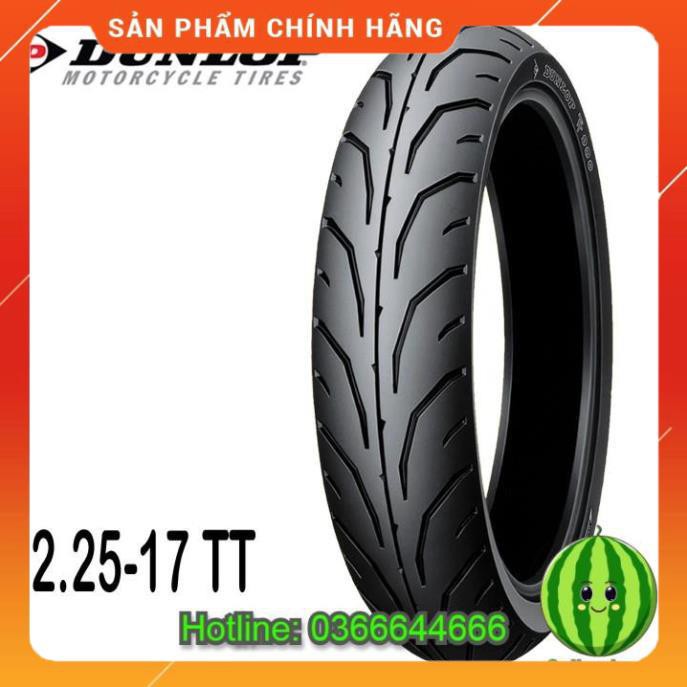 Lốp xe máy Dunlop 2.25-17 TT900 loại dùng săm, xuất xứ Indo