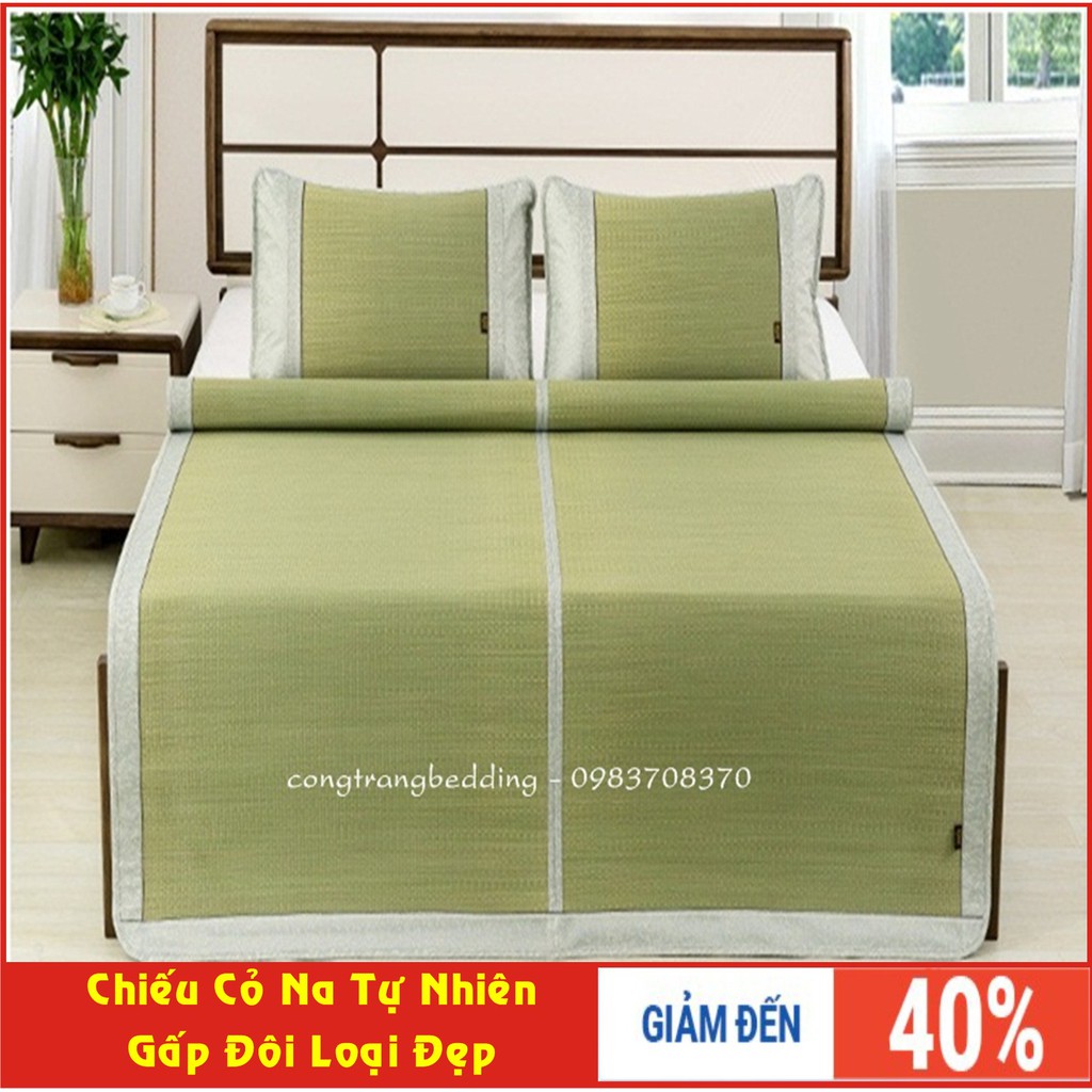 Chiếu cỏ Na Tự Nhiên gập đôi loại đẹp cao câp - Mùi Cỏ Tự Nhiên Dễ Chịu