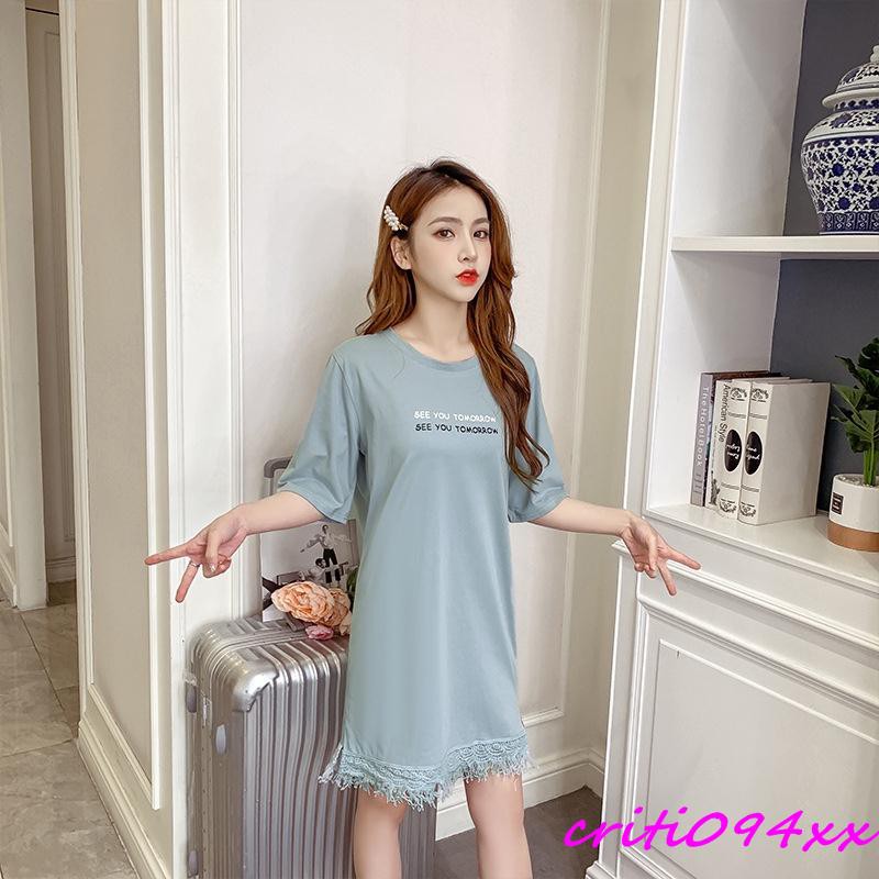 Đầm Nữ Tay Ngắn Dáng Rộng Phối Tua Rua Thời Trang | BigBuy360 - bigbuy360.vn