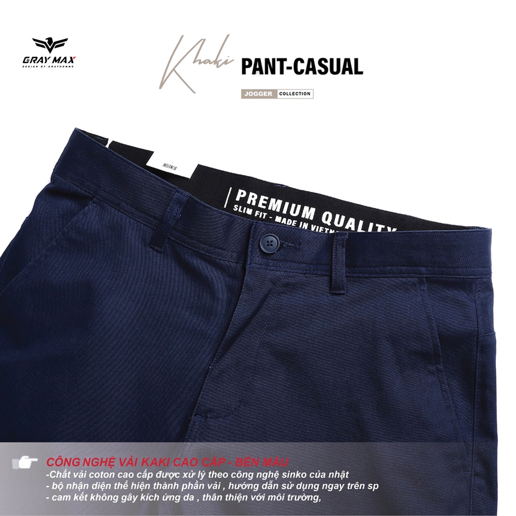 Quần kaki nam cao cấp dáng Slim Fit nhiều màu, co giãn, dày dặn, cứng phom