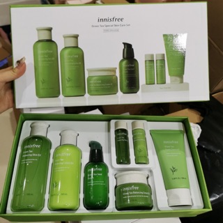 SET BỘ DƯỠNG DA 7 MÓN INNISFREE GREEN TEA SPECIAL SKIN CARE SET