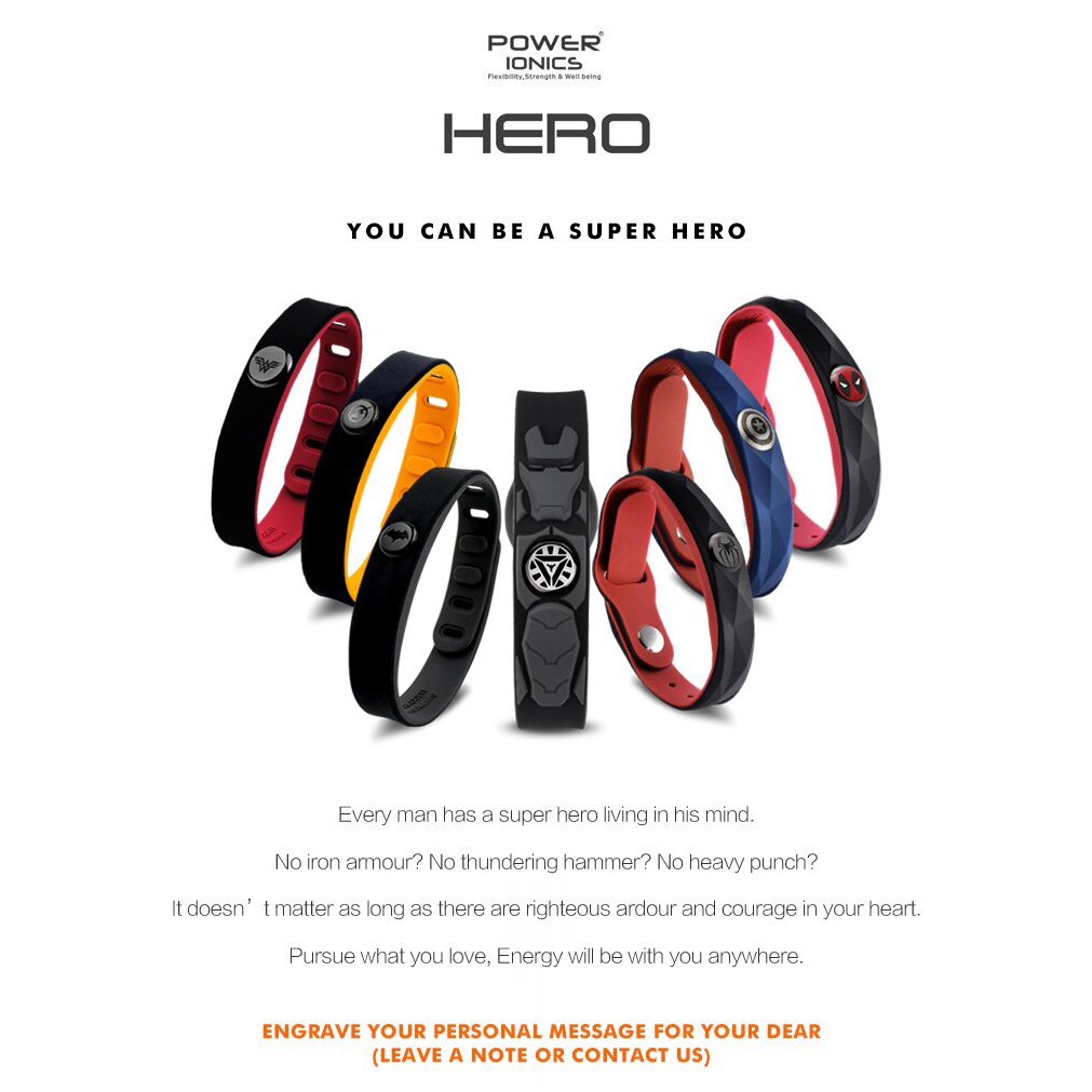 Vòng Đeo Tay Thể Thao 3000 ions Chống Nước Bằng Titan In Chữ Thời Trang