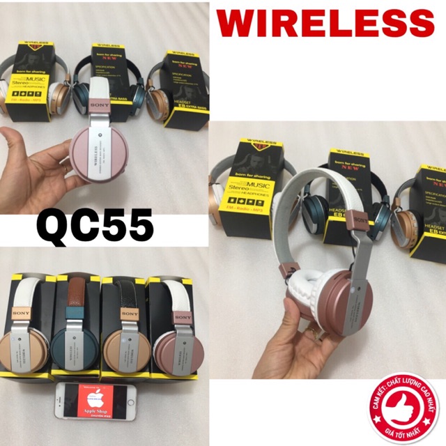 Tai Nghe Chụp Tai Bluetooth BSE QC55