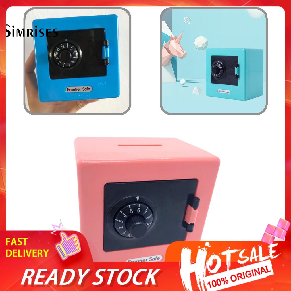 Ống heo tiết kiệm thiết kế kiểu hoạt hình có khóa mật khẩu tiện dụng cho học sinh