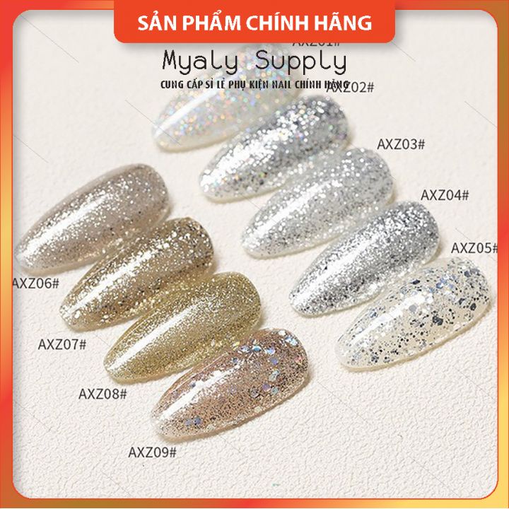 Set Sơn AS Nhũ Chai Đỏ Nắp Nhọn 9 Chai Cao Cấp AXZ SP000814
