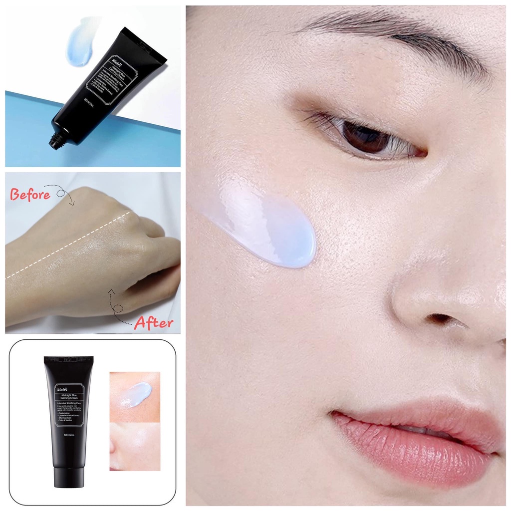 Kem Dưỡng Klairs Midnight Blue Calming Cream Dưỡng Ẩm Phục Hồi Làm Dịu Da 30ml/60ml Chính Hãng