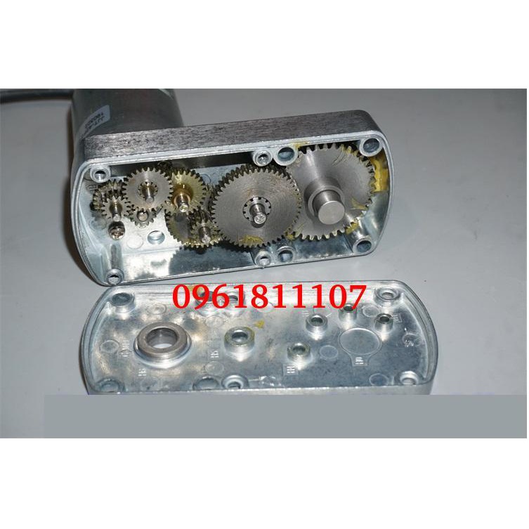 Động cơ giảm tốc 555 hộp số full kim loại tỷ số truyền 573 trục 6mm