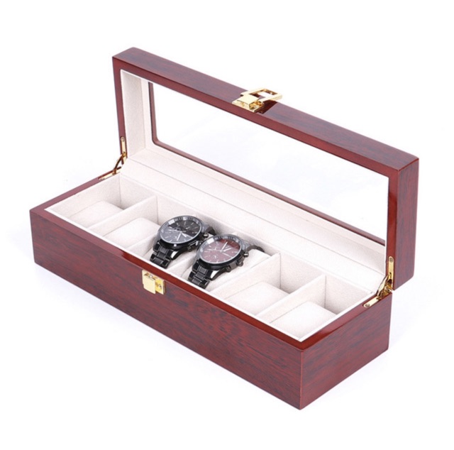 Hộp đồng hồ gỗ 6 cái