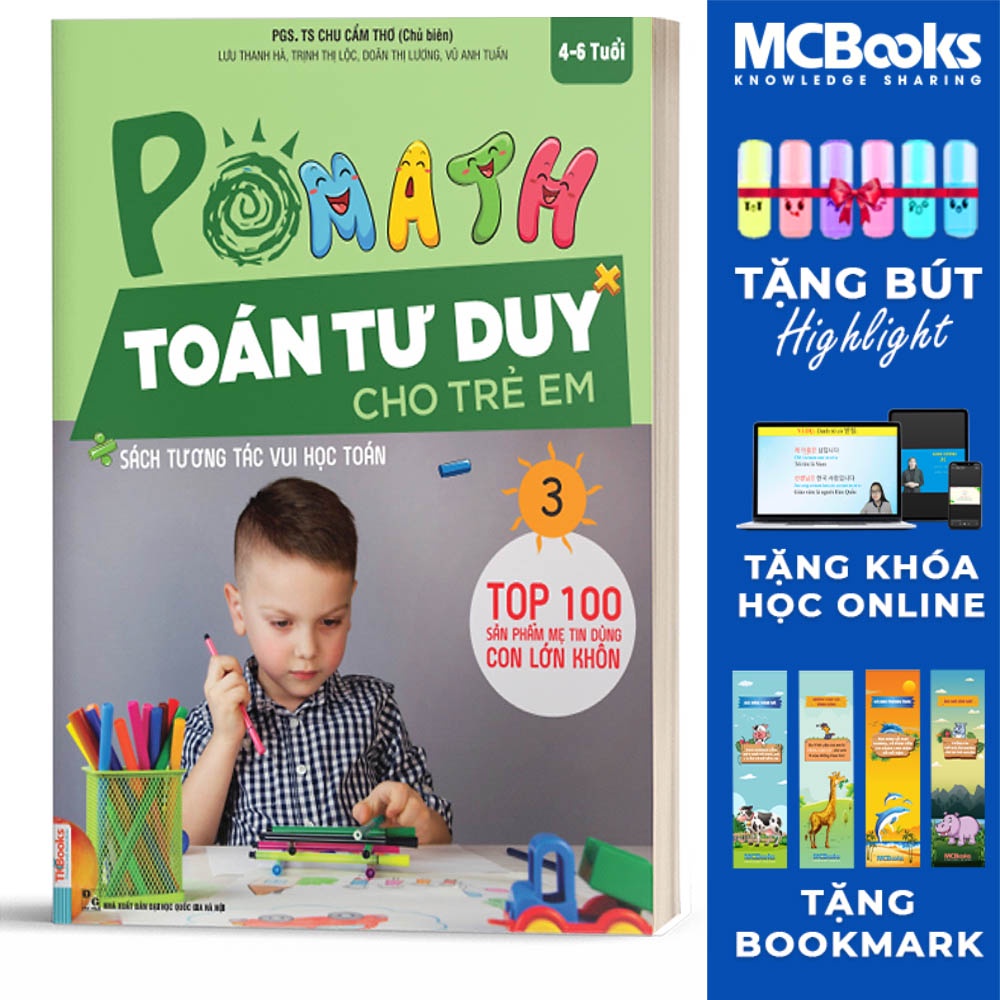 Sách - POMath -Toán tư duy cho trẻ em tập 3 - MCBooks