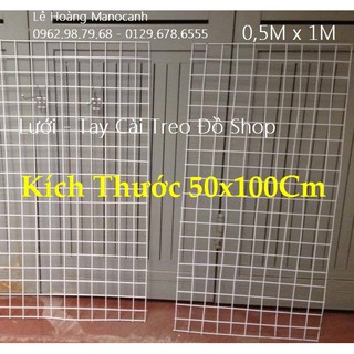 Lưới sắt 2 chiếc kích thước 50x100Cm Và 40 Tay Cài