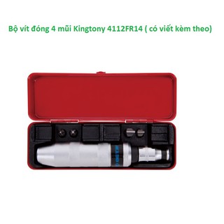 Bộ vít đóng 4 mũi Kingtony 4112FR14 ( có viết kèm theo)